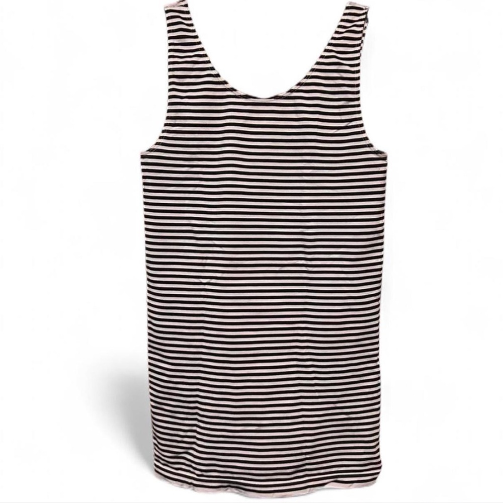 Black and White Striped Tank Top
